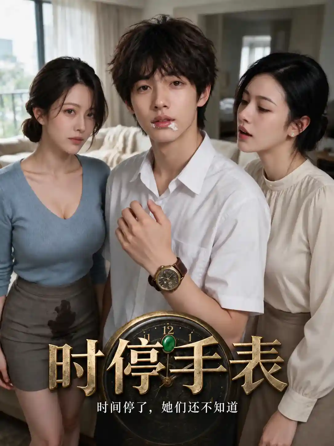 黄果短剧《时停手表》剧集海报